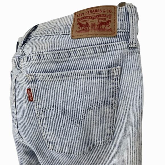 Sz 27 Levi jeans railroad stripe super skinny - Picture 4 of 6
